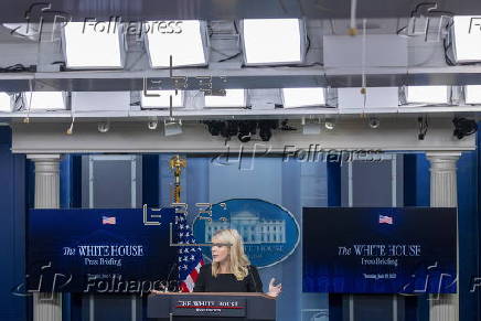 White House Press Secretary Karoline Leavitt hosts the daily press briefing