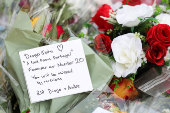 Tribute to Liverpool's Portuguese soccer player Diogo Jota, who died in a car crash near Zamora, Spain