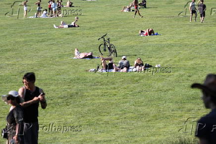 O dia da independência de 4 de julho é comemorado no Central Park Great Lawn.