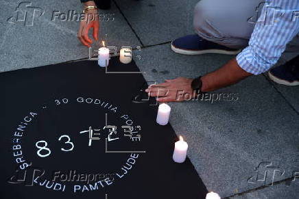 30th anniversary of the Srebrenica genocide in Belgrade
