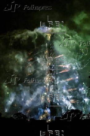 Fireworks for National Day in Paris