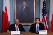 Bahrain's Foreign Minister Abdullatif bin Rashid Al Zayani visits Washington.D.C.