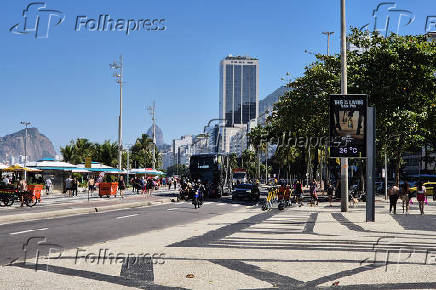 Dia de sol e calor na cidade do Rio de Janeiro.