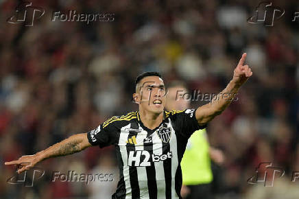 Partida entre Flamengo e Atletico Mineiro válida pela  Copa do Brasil.