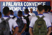 Escola Municipal Leobino Cardoso Ribeiro, na cidade de Serrinha (BA)