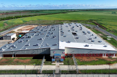 A drone view shows the Bluebonnet Detention Facility in Anson