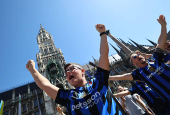 Champions League - Final - Paris St Germain and Inter Milan fans gather in Munich