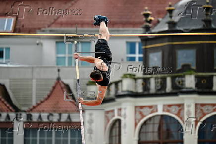 Pole Vaulting on the Pier in Sopot