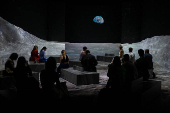 Press preview of the immersive experience 'Our Story with David Attenborough' at the Natural History Museum, in London