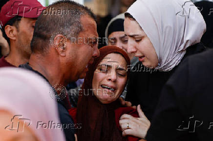 Funeral of Palestinian boy Ammar Hamayil, who was killed by Israeli forces in Kafer Malik village on Monday, near Ramallah