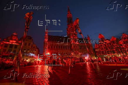 Procession of Ommegang in Brussels