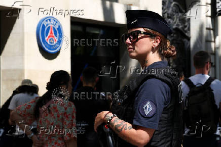 Security in Paris ahead of FIFA Club World Cup final and Bastille Day celebrations.