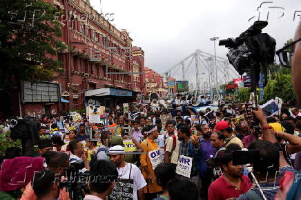 Teachers protest job losses in Howrah, India