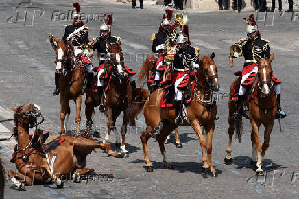 Annual Bastille Day celebrations in Paris