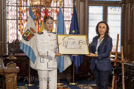 Leonor recibe el título de Hija Adoptiva de Marín (Pontevedra)