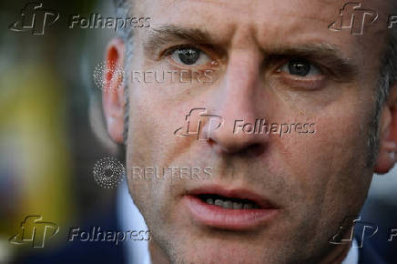 France's President Macron visits Lourdes