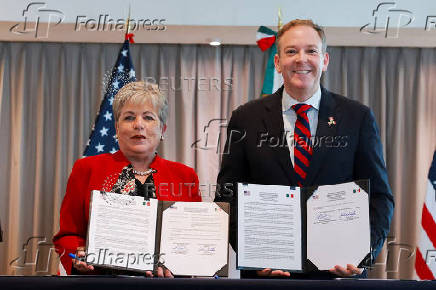 Signing of the memorandum of understanding between U.S. and Mexico to achieve a permanent solution to the decades-old Tijuana River sewage crisis, in Mexico City