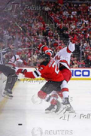NHL: Stanley Cup Playoffs-Carolina Hurricanes at New Jersey Devils