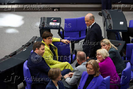 Election of a new German Chancellor, in Berlin