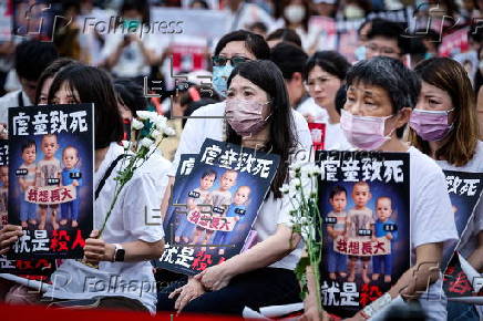 Anti-child abuse protest in Taipei