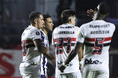 Match between são paulo and talleres for the 2025 libertadores cup.