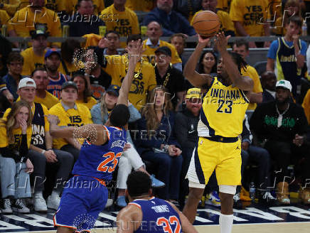 NBA: Playoffs-New York Knicks at Indiana Pacers