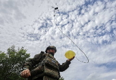 Ukrainian troops hold anti-drone training in Kharkiv area