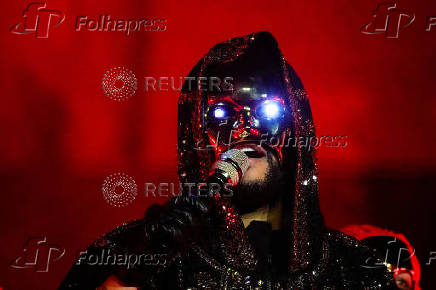 The Weeknd performs at MetLife Stadium in East Rutherford