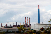 FILE PHOTO: The Ilva steel plant is seen after ArcelorMittal said it was withdrawing from a deal to buy it over a legal row with the government, in Taranto