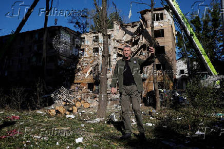 Aftermath of Russian drone and missile strikes, amid Russia's attack on Ukraine, in Kyiv