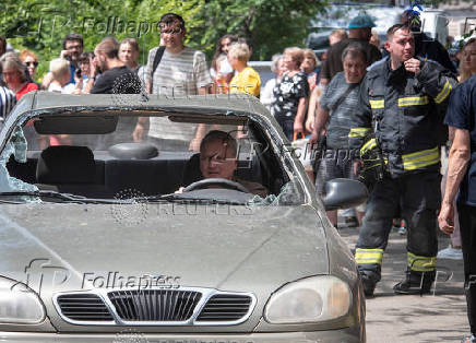 Aftermath of a Russian missile attack in Dnipro