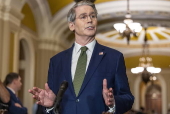 US Treasury Secretary Scott Bessent meets with Senate Republicans