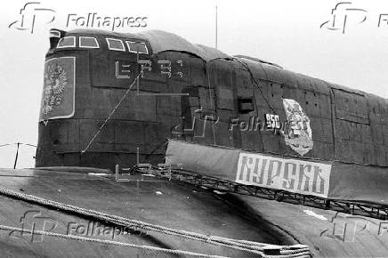 Russian nuclear submarine K-141 Kursk sank on 12 August 2000
