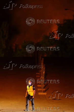 Wildfire in Tres Cantos, near Madrid