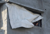 Aftermath of an Israeli strike on a house, in Khan Younis