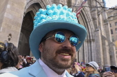 Easter Parade and Bonnet Festival takes place outside St. Patrick's Cathedral