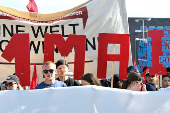 May Day protest in Hamburg