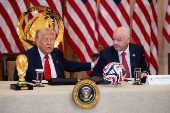 FIFA Task Force meeting in the East Room of the White House