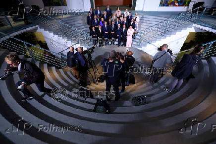 First cabinet meeting at the Chancellery, in Berlin