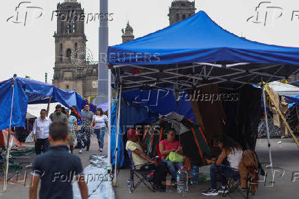 Protest of National Coordination of Education Workers (CNTE) in Mexico City