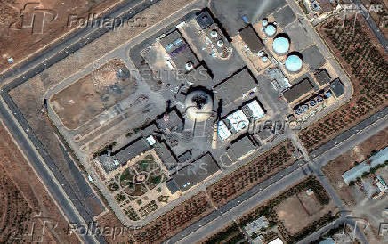 A satellite image shows the Arak nuclear facility in Iran