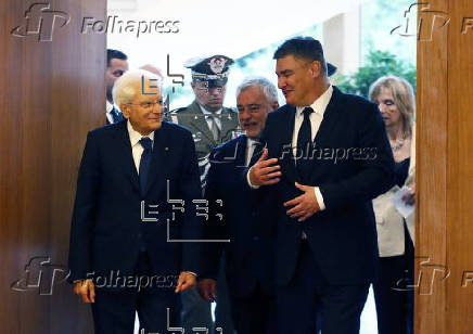 Italian President Sergio Mattarella visits Croatia