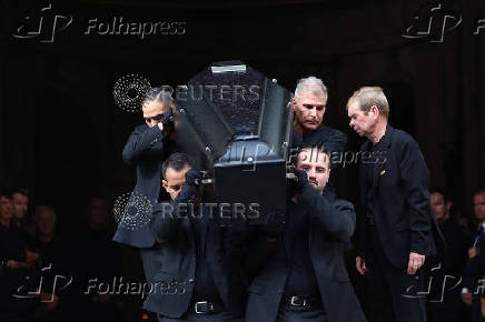 Funeral of late French talk show host and TV journalist Thierry Ardisson in Paris