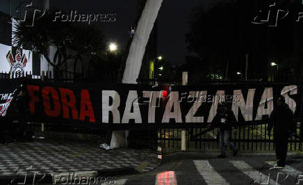 Protesto da Gaviões da Fiel no Parque São Jorge