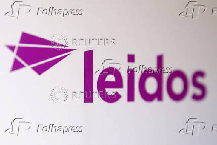Illustration shows Leidos logo