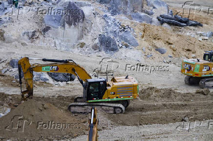 Obras no túnel do Rodoanel Norte em São Paulo