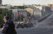 General rehearsal for Russia's annual Victory Day parade in Moscow