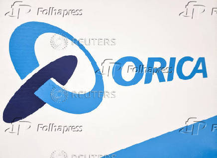 FILE PHOTO: The logo of Australian explosives maker Orica is seen at its office in Bogota