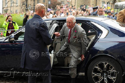 Britain's King Charles vists Lancaster