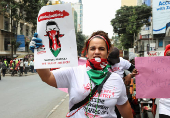 Demonstration against the death of a Kenyan blogger Albert Ojwang who died in police custody, in downtown Nairobi